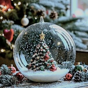 🌟 NFS Holiday Snow Globe with Christmas Tree (Closet Ad)
